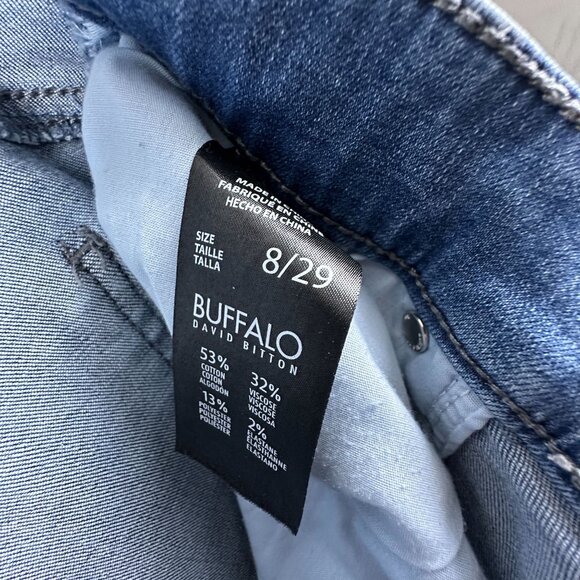 Buffalo David Bitton Ankle Grazer Jeans Stretch Super Soft Women's Blue SZ 8/29 - Picture 5 of 10